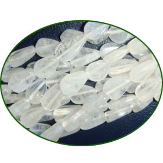 Picture of Fine Quality Rainbow Moonstone Plain Pear, size: 5x7mm to 6x9mm
