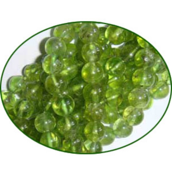 Picture of Fine Quality Peridot Plain Round, size: 6mm