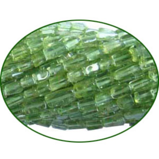 Picture of Fine Quality Peridot Plain Brick, size: 2.5x3.5mm to 3x6mm