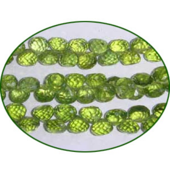 Picture of Fine Quality Peridot Faceted Onion, size: 5mm to 6mm