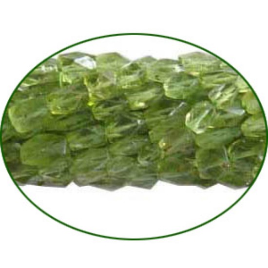 Picture of Fine Quality Peridot Faceted Brick, size: 3x4mm to 3x6mm