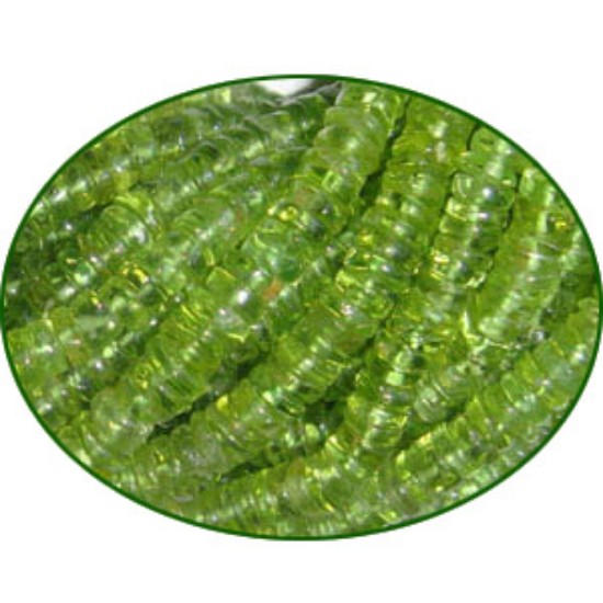 Picture of Fine Quality Peridot Plain Tyre, size: 2.5mm to 6mm