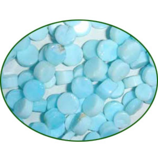 Picture of Fine Quality Peruvian Opal Plain Coin, size: 7mm to 8mm