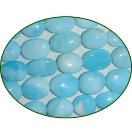Picture of Fine Quality Peruvian Opal Plain Oval, size: 8x10mm to 10x12mm