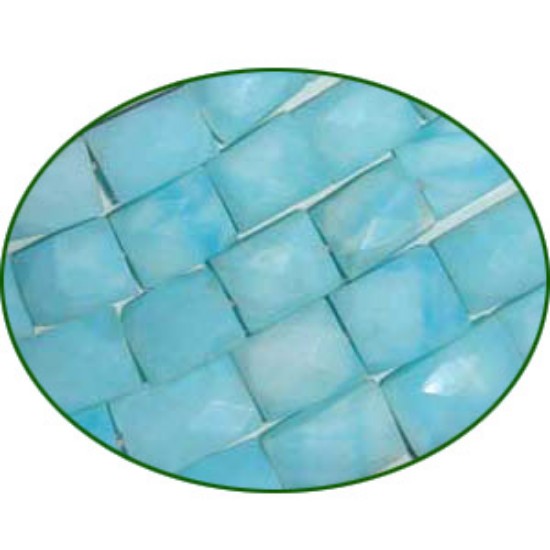 Picture of Fine Quality Peruvian Opal Faceted Chicklet, size: 8x10mm to 10x12mm