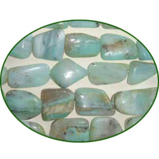Picture of Fine Quality Peruvian Opal Tumble, size: 15mm to 25mm