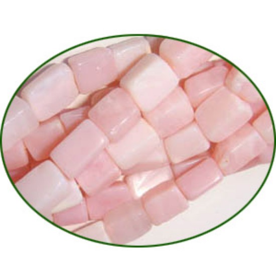 Picture of Fine Quality Pink Opal Plain Brick, size: 5x6mm to 5x8mm