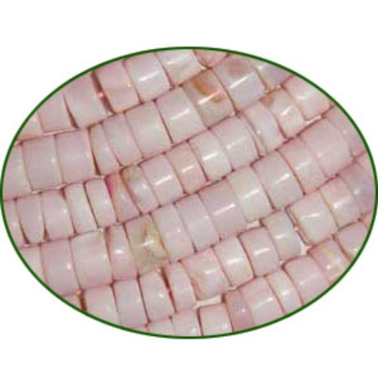 Picture of Fine Quality Pink Opal Plain Tyre Wheel, size: 5mm to 7mm