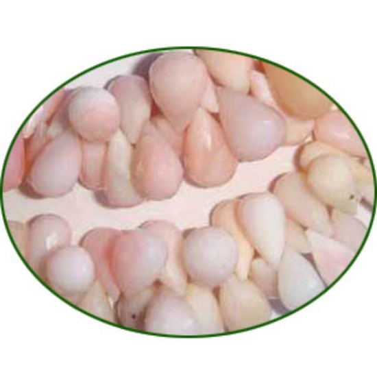 Picture of Fine Quality Pink Opal Faceted Pears, size: 8x10mm to 13x16mm