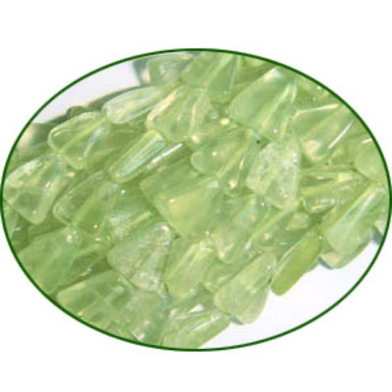 Picture of Fine Quality Prehnite Plain Triangle, size: 6x6mm to 7x9mm