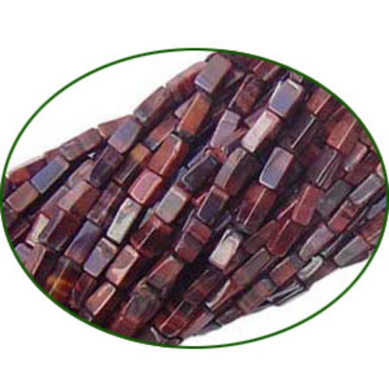 Picture of Fine Quality Red Tiger Eye Plain Brick, size: 4x8mm to 6x10mm