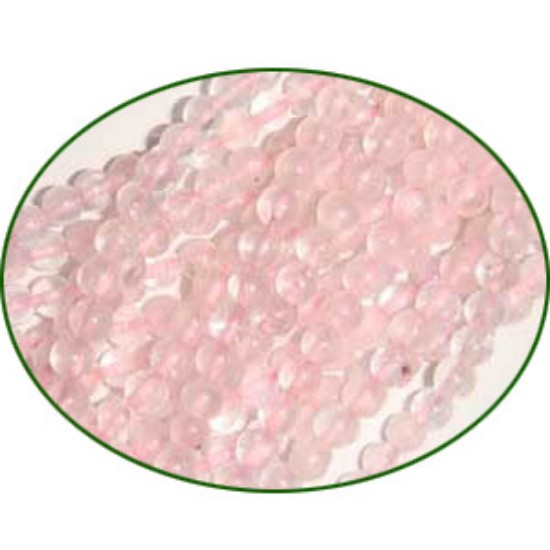 Picture of Fine Quality Rose Quartz Plain Round, size: 4mm