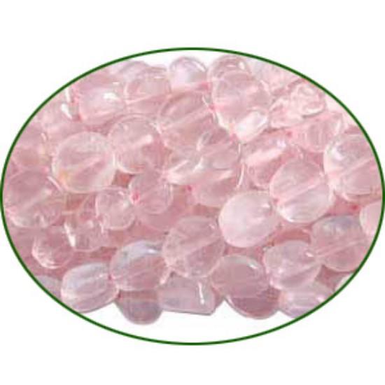 Picture of Fine Quality Rose Quartz Plain Coin, size: 5mm to 7mm