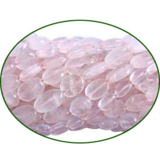 Picture of Fine Quality Rose Quartz Plain Oval, size: 7x9mm to 8x12mm