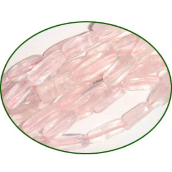 Picture of Fine Quality Rose Quartz Plain Twisted Cube, size: 10mm to 15mm