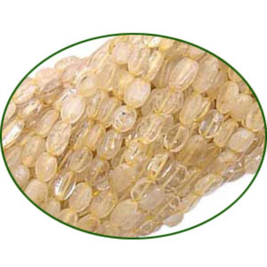Picture of Fine Quality Golden Rutilated Oval, size: 6x8mm to 8x10mm