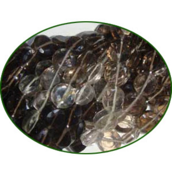 Picture of Fine Quality Smoky Shaded Machine Cut Coin, size: 6mm to 7mm