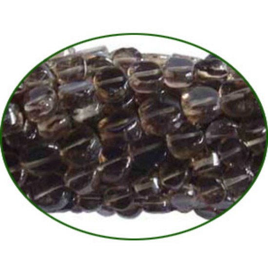Picture of Fine Quality Smoky Topaz Plain Coin, size: 5mm to 7mm