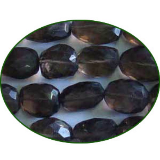 Picture of Fine Quality Smoky Topaz Faceted Tumble, size: 15mm to 25mm