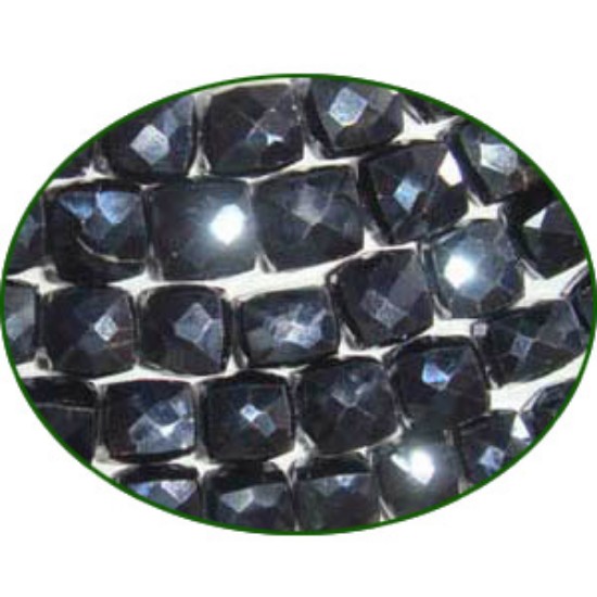 Picture of Fine Quality Black Spinal Faceted Box, size: 7x7mm to 8x8mm