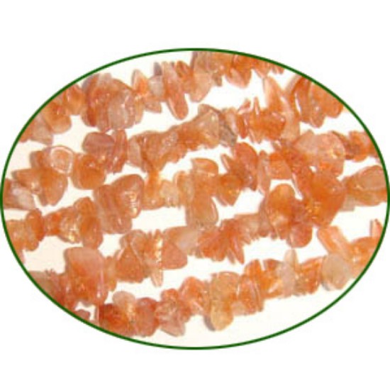 Picture of Fine Quality Sunstone Natural Uneven Uncut Chips, size: 3mm to 6mm