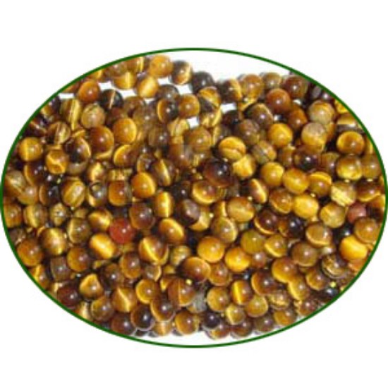 Picture of Fine Quality Tiger Eye Plain Round, size: 3mm