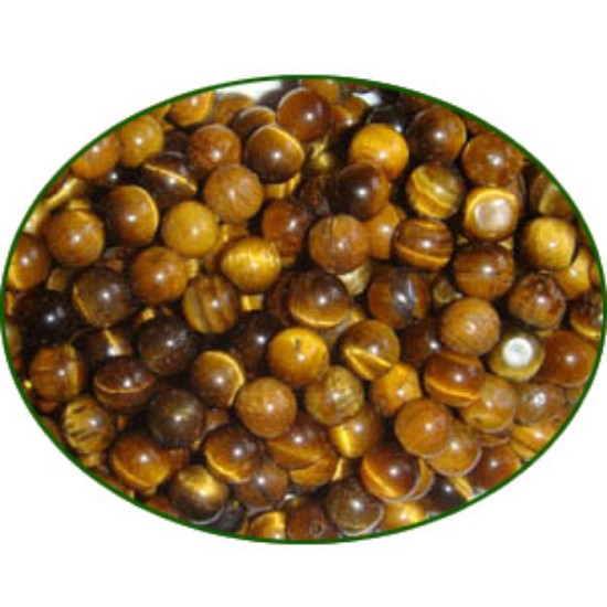 Picture of Fine Quality Tiger Eye Plain Round, size: 6mm