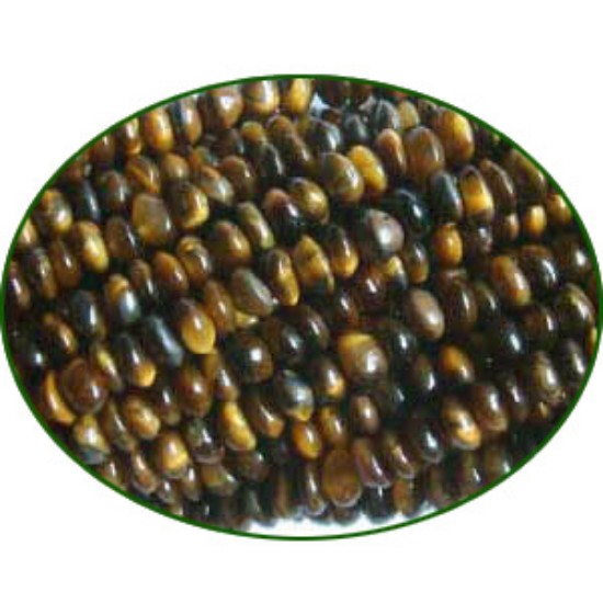 Picture of Fine Quality Tiger Eye Plain Button, size: 4mm to 5mm