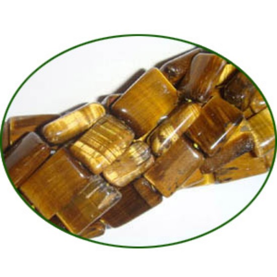 Picture of Fine Quality Tiger Eye Plain Chicklet, size: 8x10mm to 8x12mm