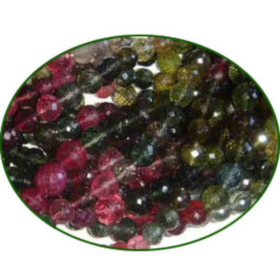 Picture of Fine Quality Multi Tourmaline Faceted Round, size: 6mm to 7mm