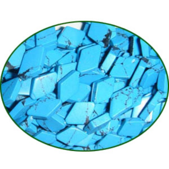 Picture of Fine Quality Tourquoise Dyed Plain Diamond, size: 4x8mm to 5x10mm