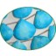 Picture of Fine Quality Tourquoise Large Faceted Hearts, size: 16mm to 25mm