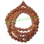 Picture of 5 Mukhi (five face), size: 8.5mm, natural color rudraksha beads string (mala), without dyeing